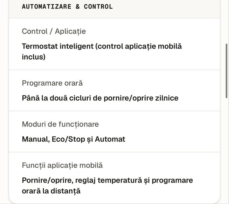 Termisemineu peleti 10kw Dupu Matilda