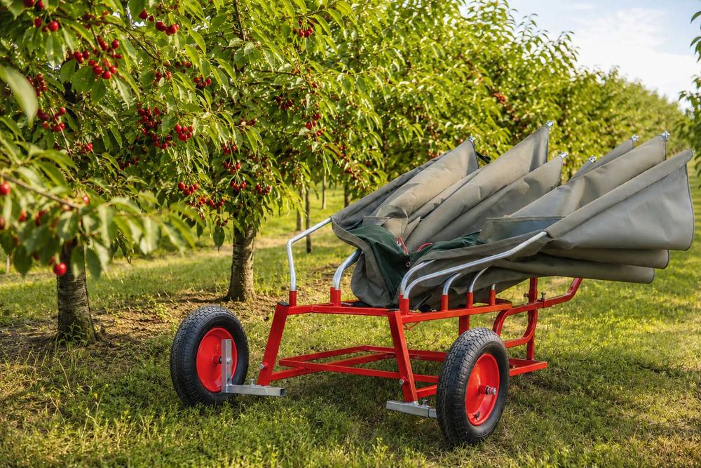 Dispozitiv tip " umbrela" pentru colectat prune, cirese ,visine ,alune ,nuci, migdale - varianta manuala