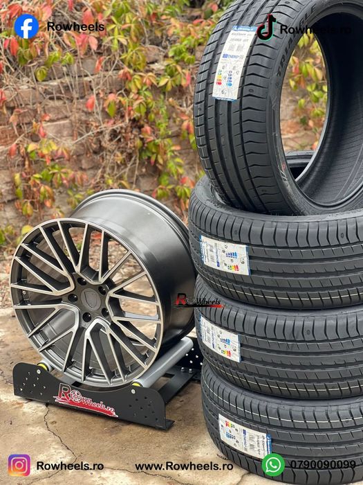 Jante Porsche 21 R21Panamera porsche cayenne PORSCHE anvelope vara sau iarna incluse in pret jante in doua latimi roti porsche 21