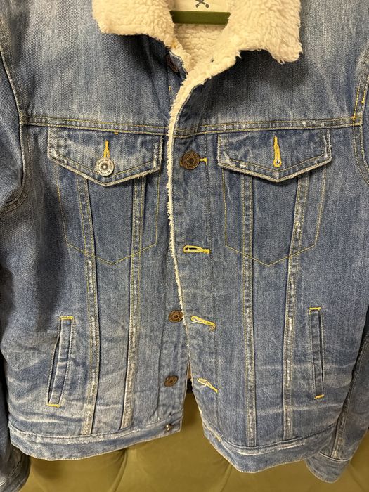 Джинсовая куртка с мехом