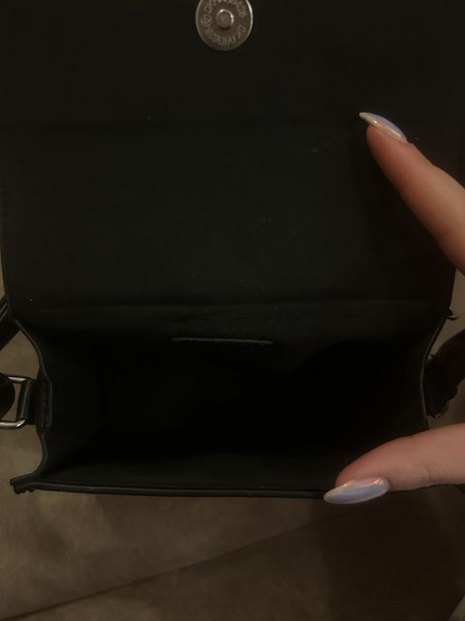 Black bow crossbody bag / coquette style