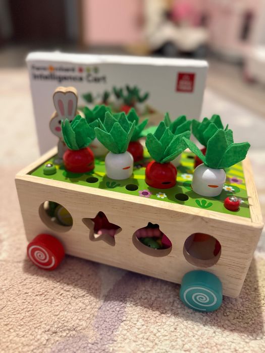 Лот от 3 бр дървени играчки