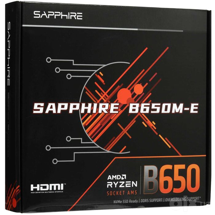 - Материнская плата MB SAPPHIRE AMD AM5 B650M-E DDR5