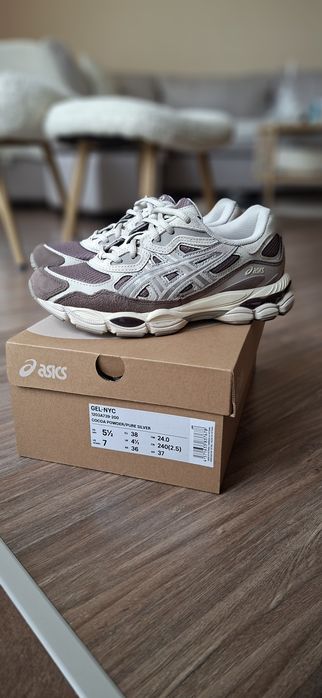 "Унисекс Маратонки ASICS GEL-NYC cocoa powder/silver""