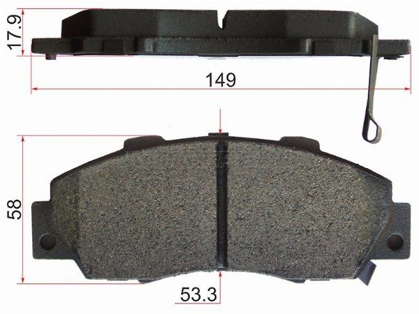 Колодки тормозные передние Honda Cr-v