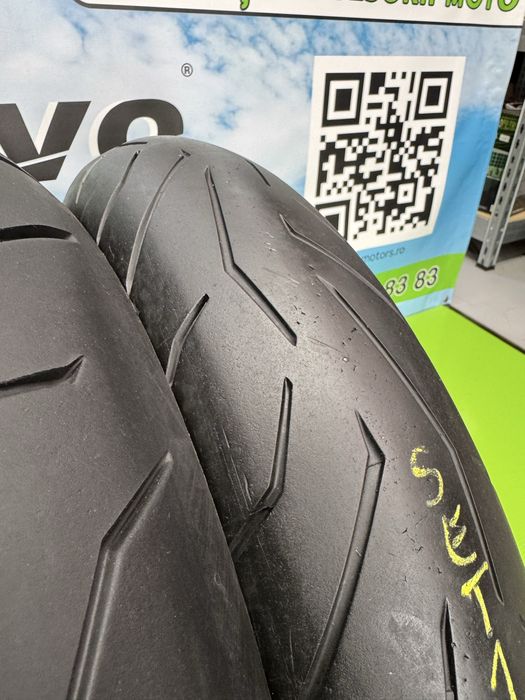 Set Anvelope Moto 120 70 17 si 180 55 17 Pirelli Diablo Rosso2 Set128