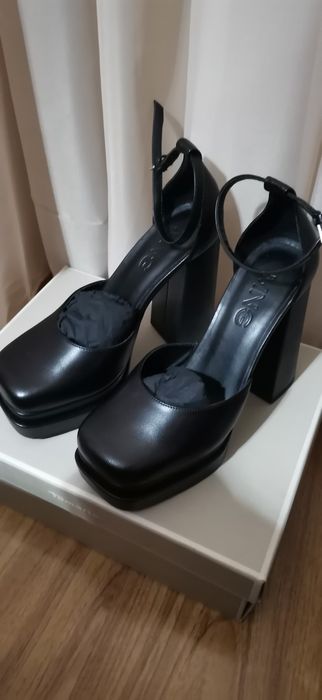 обувки естествена кожа MANGO
