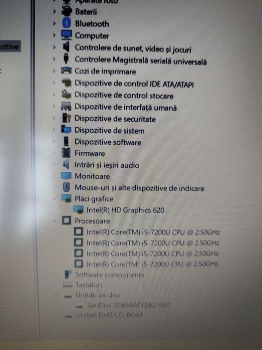 Laptop Asus /i5 gen7/ 8 GB RAM / ssd 128 /