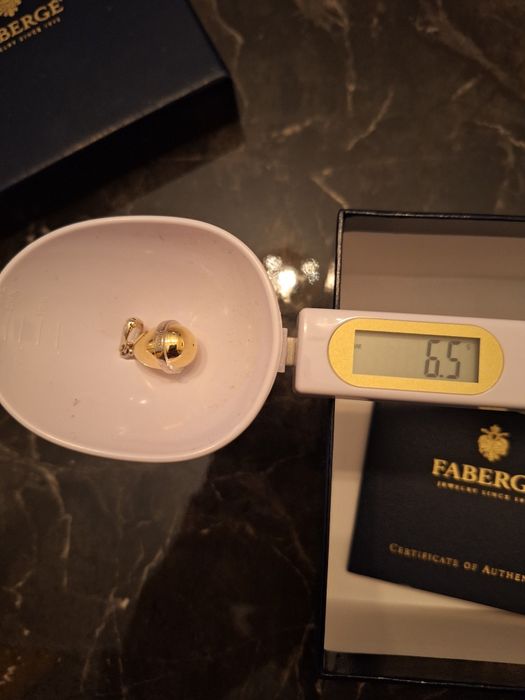 Faberge Egg 18k gold висулка бижу