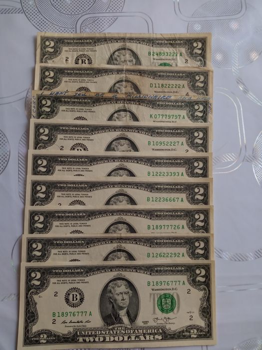 Продам 2$ купюры!