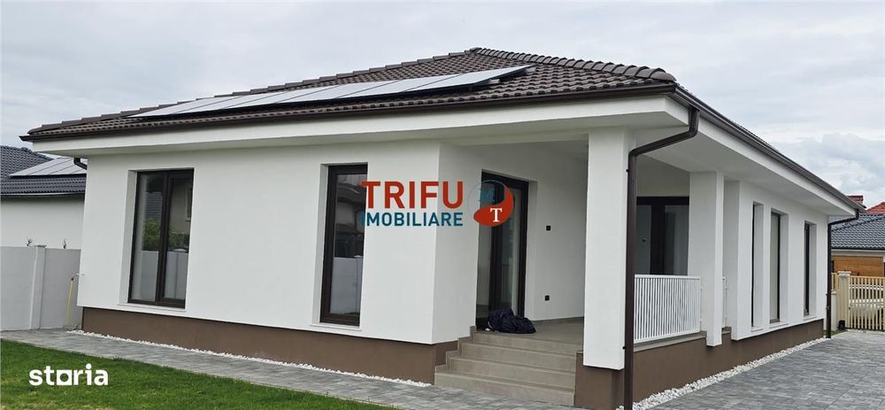 Casă individuală modernă la cheie, 4 camere, panouri solare 6kW – Zona