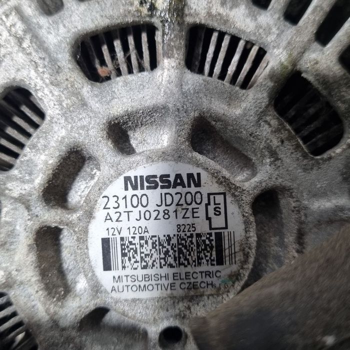 Alternator Nissan Qashqai 2.0 Benzina 2008 - 2010 141CP 1997CC MR20DE Euro4 (1341) ...