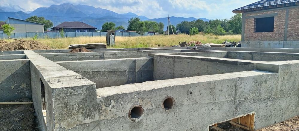 Фундамент заливка