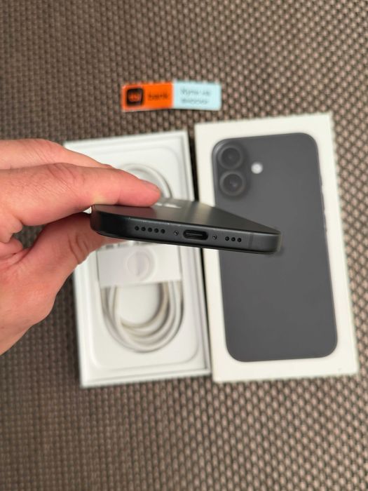 КАТО НОВ! iPhone 16 Лизинг от 20€/мес Black 128GB  черен