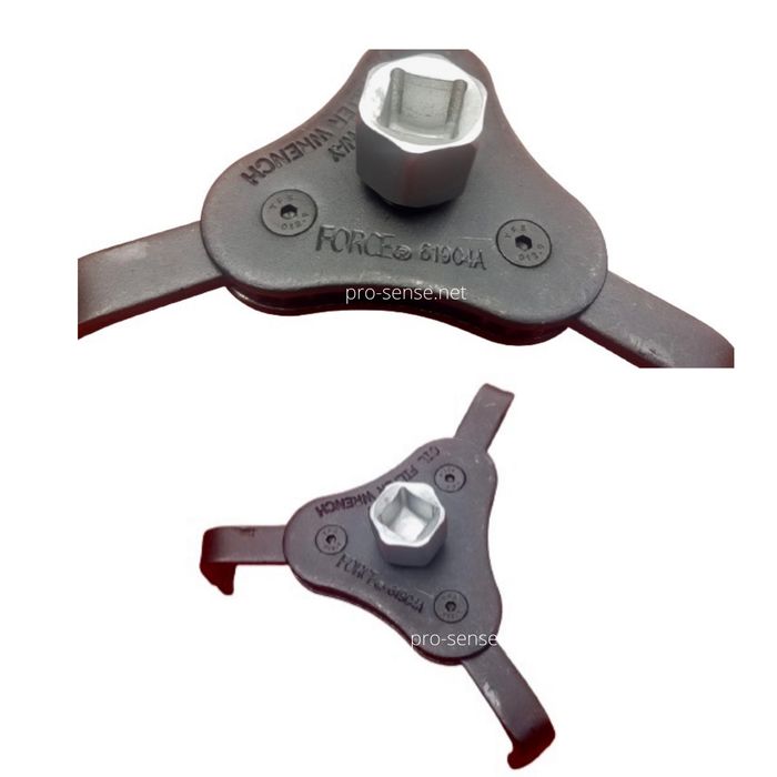 Ключ за маслен филтър 1/2 с 3 рамена тип паяк Ф63-102 FORCE 61904A