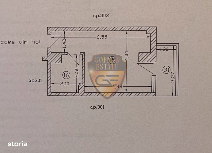 Studio Tomis Villa, 30mp, vedere la mare, Mamaia Nord, balcon, central