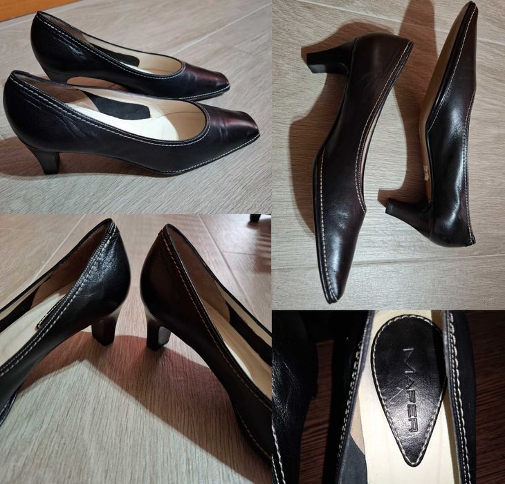 Papuci dama din piele naturala Oscar Novo si Mafer. Made in Italy.