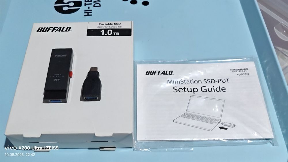 Скоростная Usb Флешка BUFFALO External SSD 1TB  USB 3.2 Gen 2