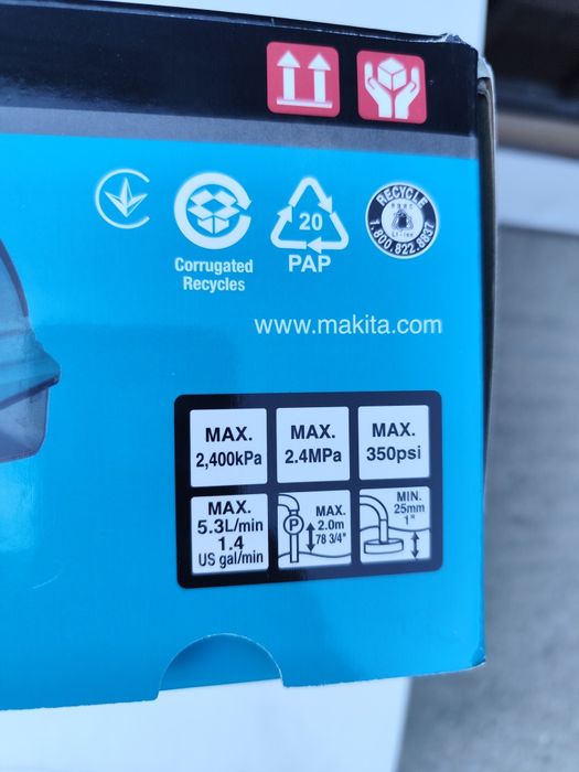 Нова акумулаторна водоструйка Макита Makita DHW180