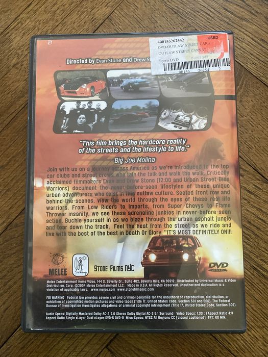 Outlaw Street Cars Vol 1: Death and Glory (DVD, 2004)