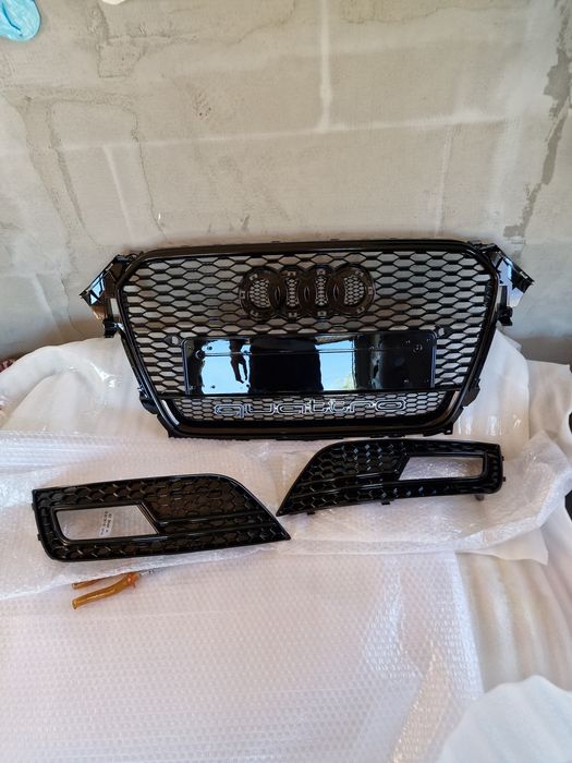 Grila quattro, grile proiectoare, capace oglinzi carbon audi a4 b8.5 facelift
