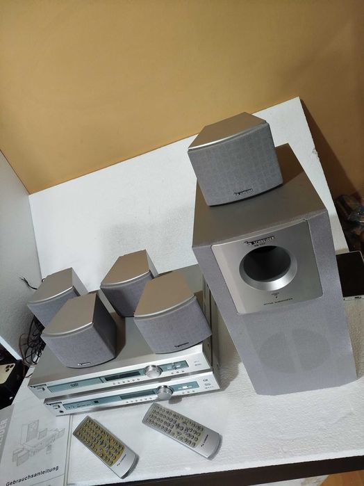 Sistem 5.1 Activ Schneider, cu amplificator si telecomenzi!  Defect!