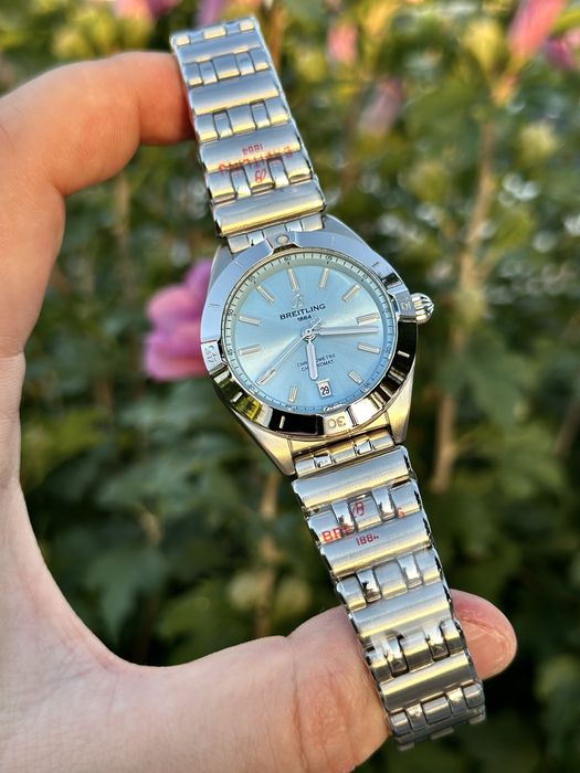 Breitling Chronomat  36,mm dial aquamarine