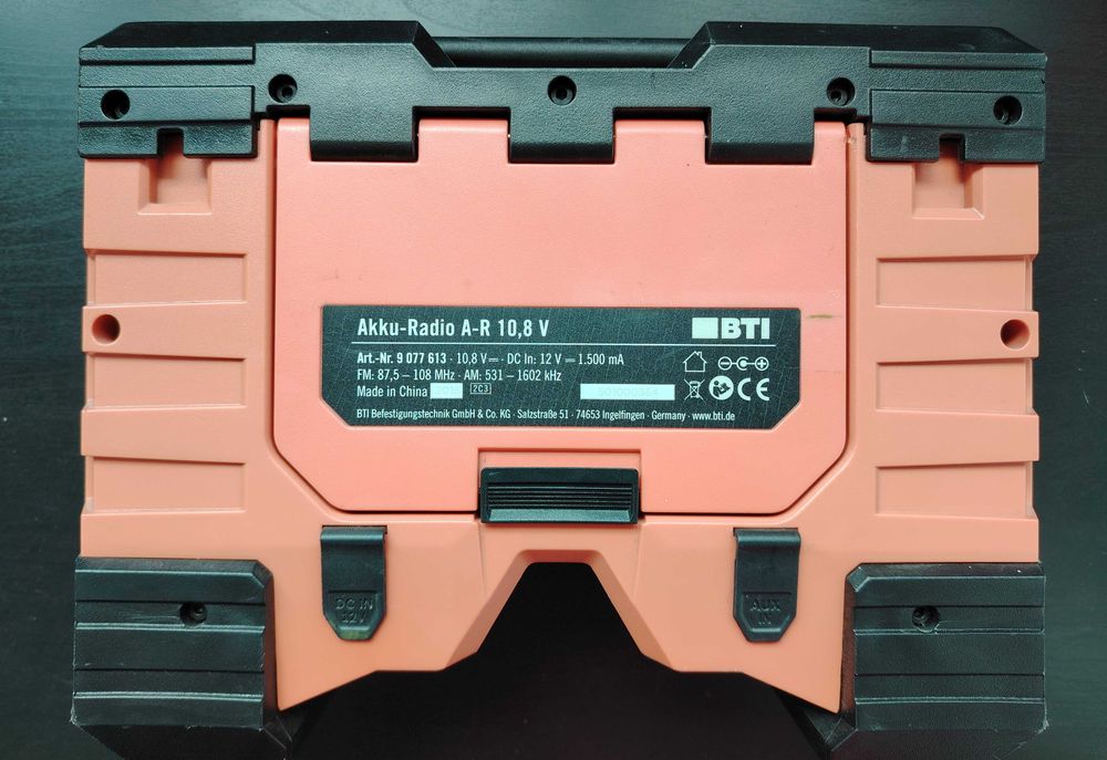 Radio drumetie BTI identic Bosch GPB 12V-10