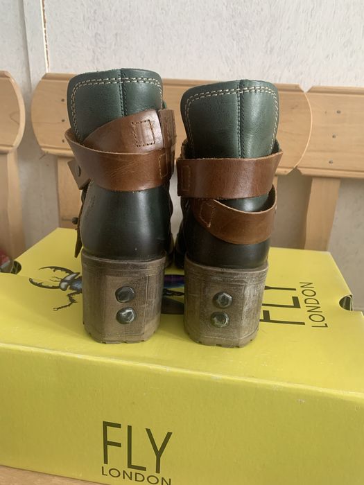Fly London кожени дамски боти