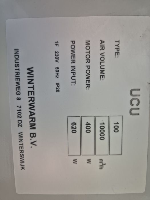 Destratificator aer cu termostat