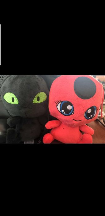 Тики и Плаг Калинката и черния котарак плюшени играчки Коледен подарък