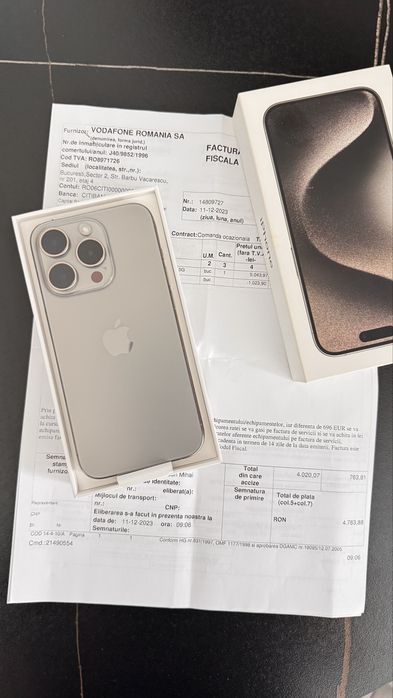 Iphone 15 Pro 128Gb,impecabil