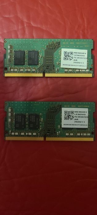 Set 16GB (2x8GB) RAM Laptop DDR4 3200MHz Samsung / Lenovo
