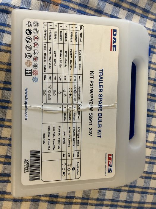 Kit becuri 24v originale daf