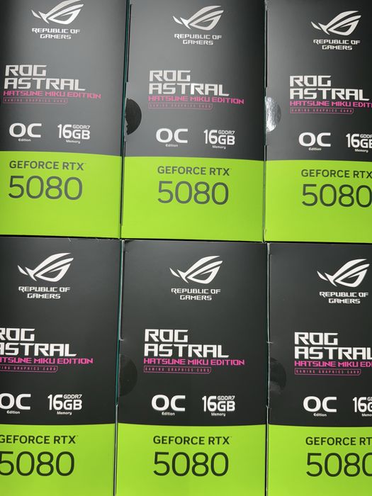 Asus RTX 5080 Rog Astral Hatsune Miku Edition