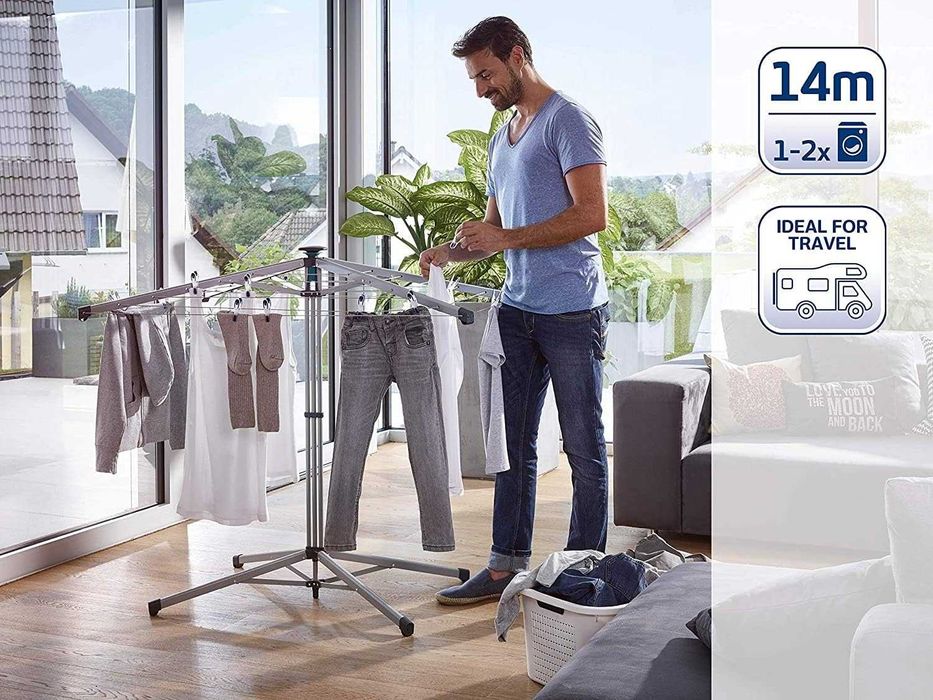 Сушилник за дрехи тип чадър Leifheit Linopop Градински простор 14 метр