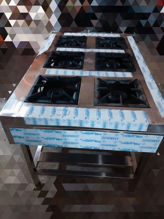 6 х конфорочная газовая плита