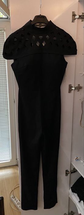 Черен официален гащеризон