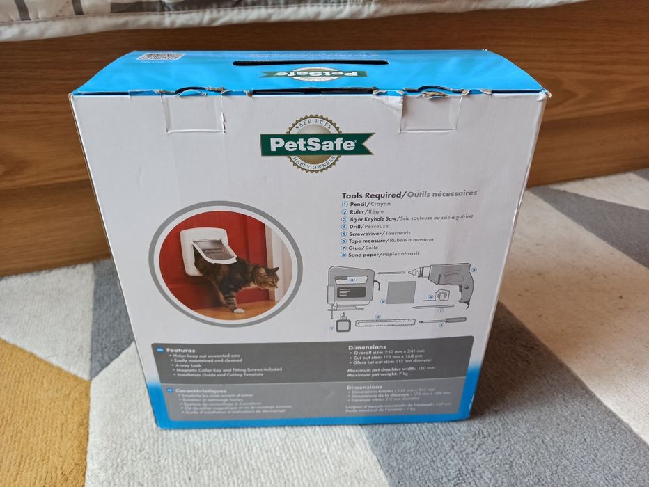 PetSafe Магнитна 4-посочна клапа/врата за котки/кучета Deluxe бяла