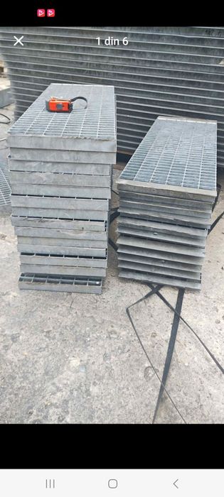 Trepte metalice zincate antiderapante rezistente la intemperii și coroziune debitam la dimensiunea dorită de client oferim transport în toată tara