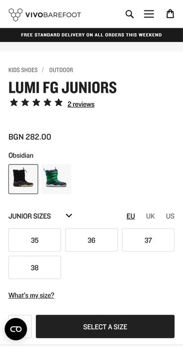 Vivobarefoot Lumi FG Junior EU 36