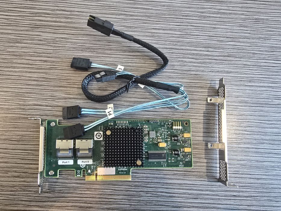 LSI SAS9200 8i 6GB PCIe Raid Controller + кабели