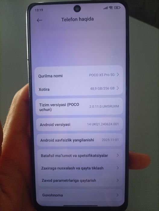 POCO X5 PRO 5G 256/8+8