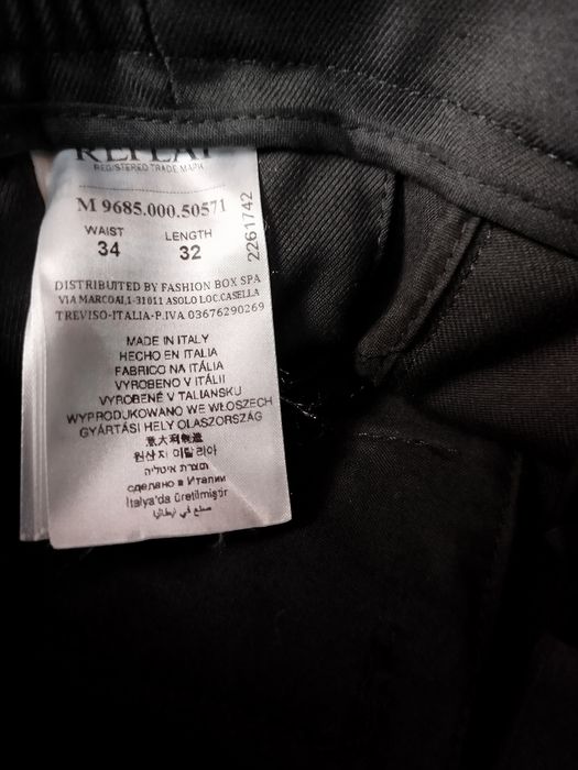 Оригинален панталон REPLAY W33 W34 нов мъжки долнище черен
