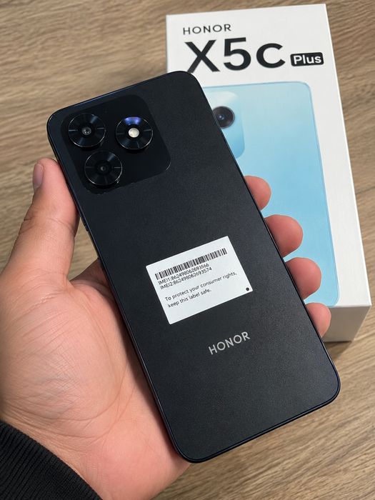 Telefon Nou Honor X5c Plus Fullbox 128GB 4GB RAM Black Garanție 2 Ani Trimit Preț fix
