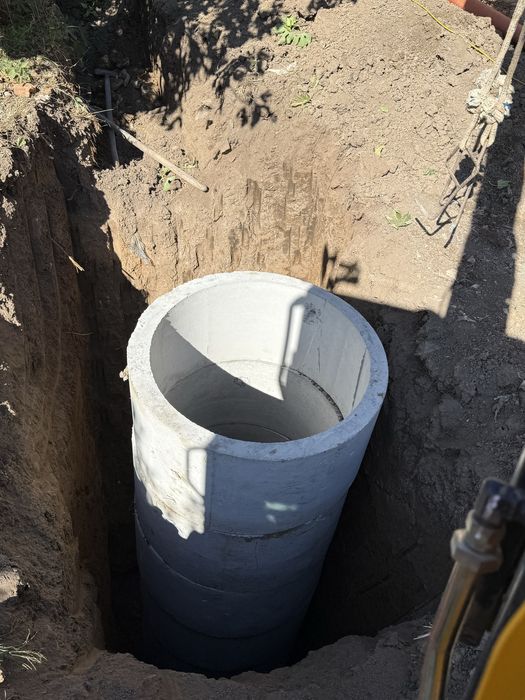 Изграждане на Септични Ями Шахти Канализация с Багер Бетонни Пръстени