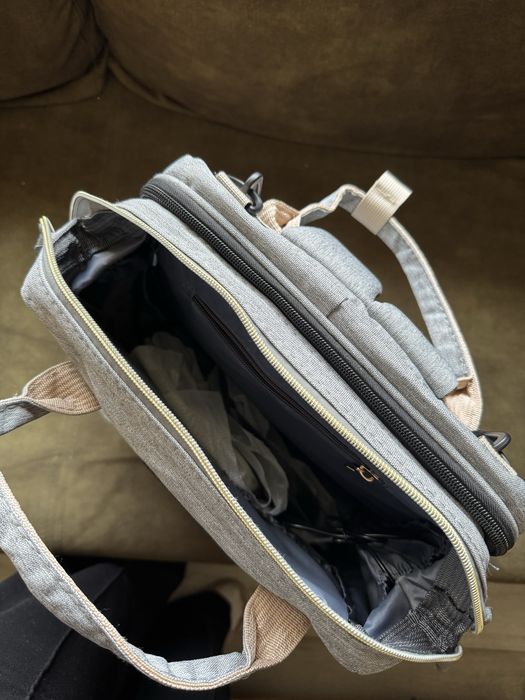 Ghiozdan multifuncțional pentru mămici – cu pătuț extensibil, nou