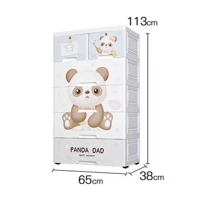 детский пластиковый комод. Panda Dad Happy Homest 113 x 65 x 38