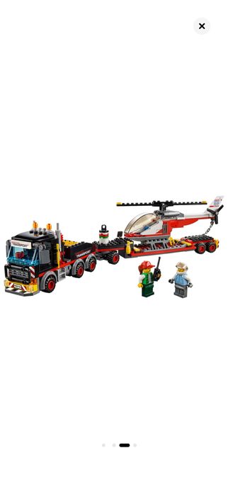 Lego city transportul incarcaturilor grele plus elicopter