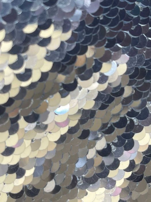 Espadrile paiete argintii talpa sfoara si cauciuc ZARA